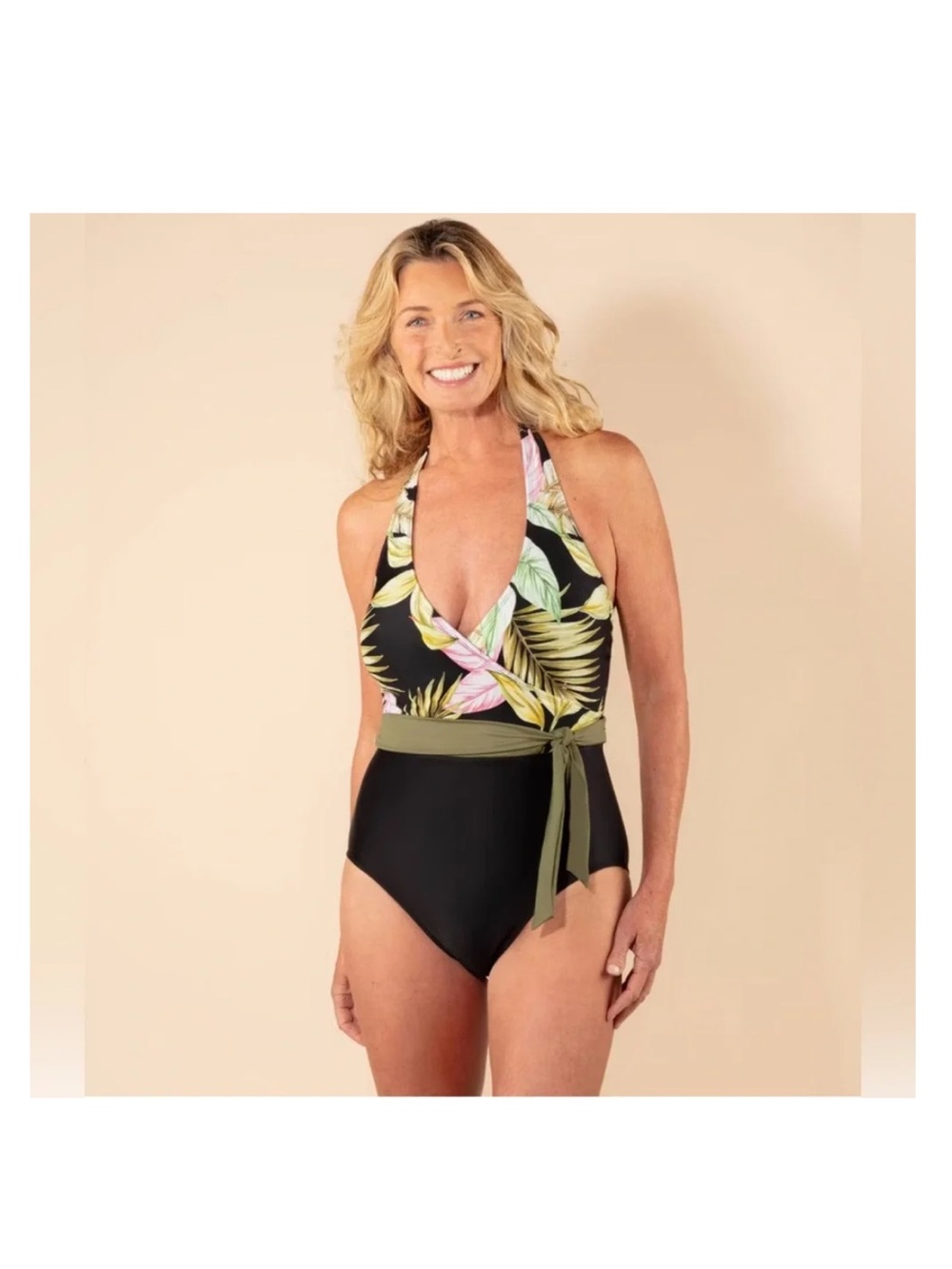 Lands End New With Tags Tropical Women's One Piece Bathing Suit Large